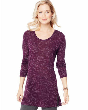 Womens Hanes Lightweight Space-Dye Vented Tunic-O9300