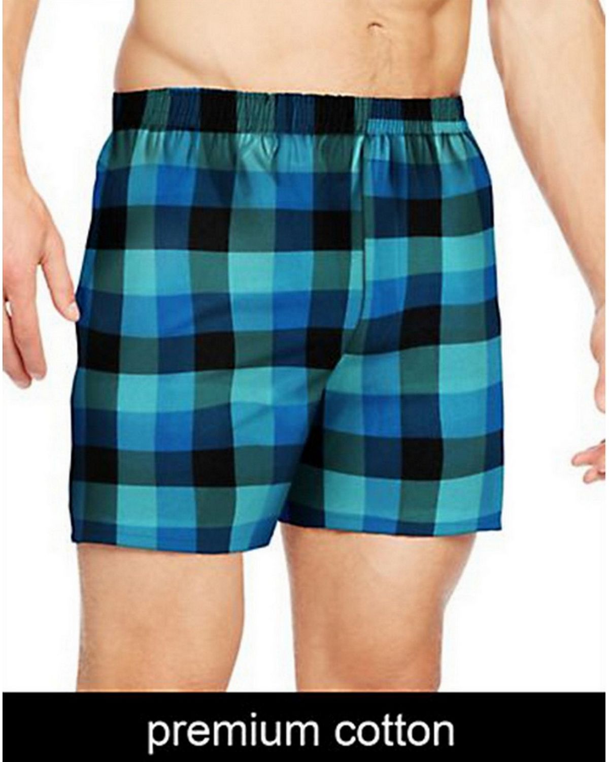 Hanes Mens TAGLESS Ultimate Fashion Boxer with Comfort Flex Waistband Assorted Pattern Blues 3-Pack-UTHXX3
