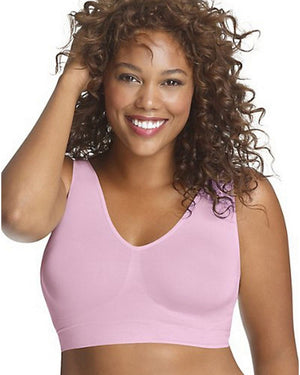 Just My Size Pure Comfort Pullover Wirefree Bra Tonal Diamond Pattern-1263