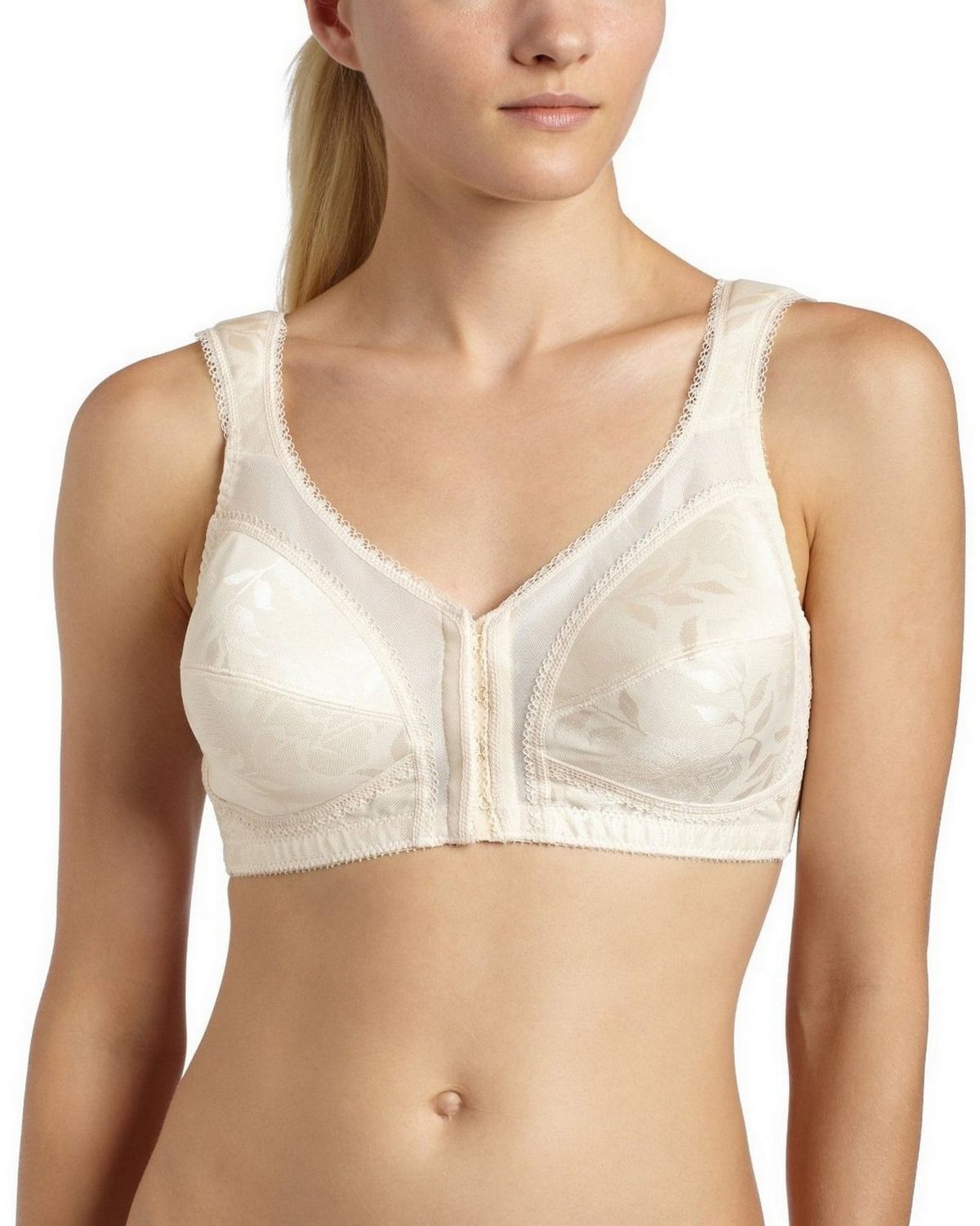 Playtex 18 Hour Easier On Front-Close Wirefree Bra Flex Back Women Comfort  Strap