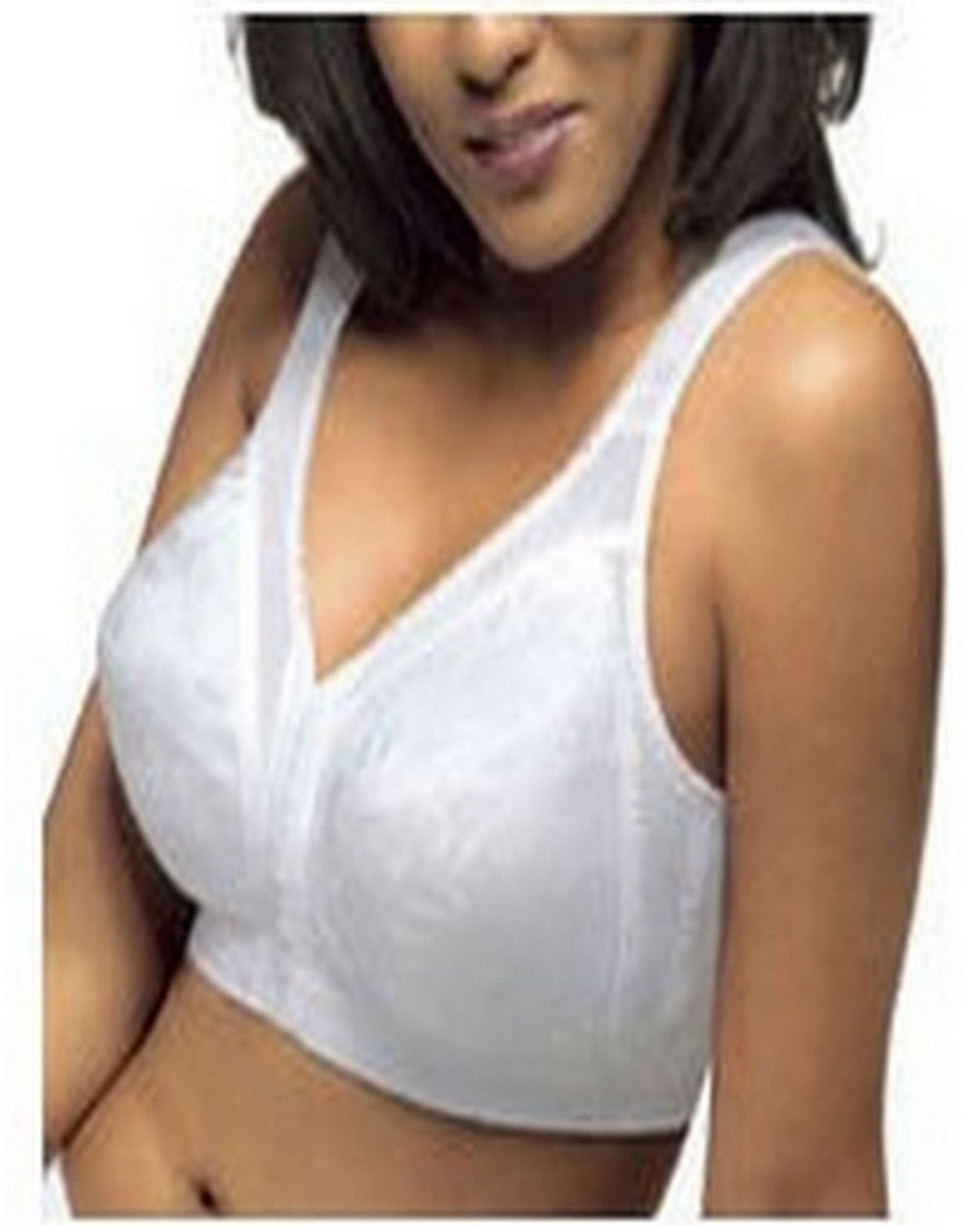 Playtex 4695 Sz 40b White Front Close Wirefree 18 Hour Bra for